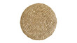 © Alaric - Round woven straw placemat with spiral pattern