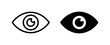 © Israt - Eye Icons, Vision Symbol, Observe, Look, View, See, Sight, Optical, Visual Perception
