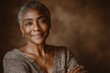 © Maryna - Portrait of Dignity and Strength: Mature Black Woman Looking Directly at Camera