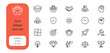 © Sabbir - core values icon set. core values icon set business ethics culture trust mission principle line vector