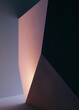 © CYBERPINK - Abstract geometric composition with a dark background. on the left side of the image, there is a gradient of light pink and purple colors, creating a gradient effect.