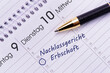 © Wolfilser - In einem Kalender ist ein Termin für Nachlassgericht und Erbschaft eingetragen