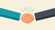© CS23 - Business handshake illustration for agreement, partnership, and successful deal