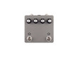 © Ariyan - Guitar effects pedal with four knobs and two footswitches on transparent background