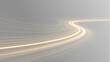 © Russell Edwards - Fast golden light streams bending into a futuristic speed trail, transparent PNG overlay