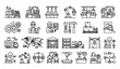 © MdFaruk - Industrial Production Editable Stroke Line Icon Collection Vector Set