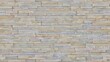 © RAMANAN - Seamless stacked stone ledger panel texture featuring natural split-face quartzite or marble rectangular tiles arranged in a tightly interlocking horizontal veneer pattern.