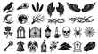 © KunFhayakun - Gothic Elements Collection: Skulls, Wings, Moon, Spiders, Roses, and More
