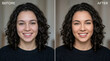 © gundala - Before and After Woman's Portrait: Natural Beauty vs. Enhanced Look