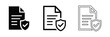 © CINCIN - Terms and conditions icons with privacy policy, document and security shield symbols