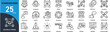 © Joniack - Stakeholder�set of web icons in line style. Editable icons collection vector illustration