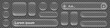 © MDAZHAR - Collection of various glassmorphism style web interface buttons and ui elements with soft shadows on dark background Liquid glass