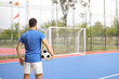 © Ljupco Smokovski - Player at a futsal court