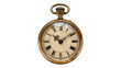© Maria - Antique gold pocket watch with Roman numerals, isolated on transparent background