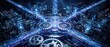 © Reinita - Agentic AI workflow automation featuring glowing data streams merging with digital gears in a futuristic tech concept
