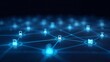 © PromptWorksStudio - Blue digital network connection with glowing house and device icons