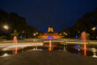 © Vuelyfe Media Creation Corporation/Stocksy - Legislature Fountain at Night