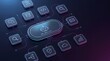 © AAA - AI chatbot interface with connected service icons