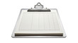 © Muhammad - Clipboard holding a blank grid paper document provides a professional surface for data entry and records.