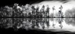 © Heni - art of lake a black and white high contrast full body. Generative AI