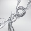 © Maria - Liquid Chrome Ribbon Abstract Background