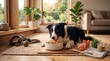 © PREEDA - Dog healthy nutrition vegetable fresh natural home pet meal happy living room plant