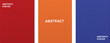 © Vector studio - Abstract Vertical Stripe Background Collection – Modern Colorful Line Pattern Posters, Minimal Geometric Cover Design Set in Red Orange and Blue