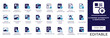 © Rabiul Icons - AI Content Authenticity and Verification Flat  Icon Set, Digital Provenance, Deepfake Detection, Media Security, and Fake News Watermark Linear Vectors
