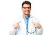 © luismolinero - Brazilian doctor man over isolated chroma key background