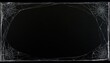 © Karta - Halloween Spooky Cobweb Border on Black Background with Empty Space.