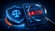 © Add Win - A magnifying glass inspecting digital legal documents for compliance, revealing a critical warning and emphasizing cybersecurity and regulatory governance.