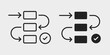 © AQ Icons - Workflow Condition Icon represents automated process logic, business rules, and workflow control with editable outline and filled vector illustration.