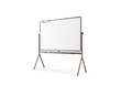 © Md - Empty white board on a metal stand for office and school