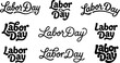 © Shamiya - Labor Day Script Lettering Collection For Holiday Designs