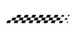 © Game - Black and white checkered racing flag pattern with a speed motion effect
