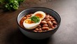 © Shelby - delicious bowl of comfort food with soft boiled egg and beans