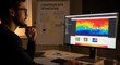 ©  Arise Leo - UX designer analyzing website heatmap for user behavior research and conversion optimization.