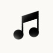 © Rawpixel.com - Halftone black musical note icon on a clean white background