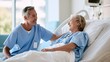 © sarawutnirothon - premium healthcare service featuring personalized bedside nursing care modern hospital interior compassionate patient experience realistic photography