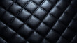 © Stunnig Graphics - Luxury quilted upholstery background with deep black leather texture and dimensional pattern