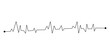 © Md - Black heart beat line icon representing pulse and medical health rhythm
