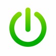 © Stock.Life  - Green power button icon with glowing effect