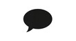 © rispo - Black speech bubble on white background.