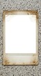 © ilham - Vintage polaroid photo frame with grunge texture on stone background.