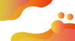 © Mst Munni Khatun - Abstract Fluid Wave Shapes with Yellow Orange Gradient on White Background