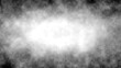 © sani - Dark smoke fog vignette frame isolated on transparent background. Black grey mist border with soft hazy gradient texture. Atmospheric overlay with transparent center copy space for design. Smoke PNG