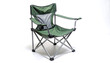 © Bernd Schmidt - Folding camping chair partly opened showing aluminium frame resting evoking patient and waiting outdoor mood generative AI