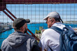 © Nazareno - Tourists enjoying panoramic view from vizcaya bridge