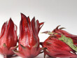 © MuhammadHafiidh - Fresh red roselle calyces group isolated on white background