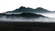 © PixelPulse Creative - Dramatic volcanic landscape in iceland with mist and fog covering the dark rocky terrain and mountains in the background
